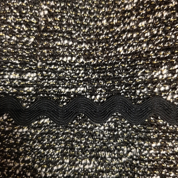 L.K Bennett Boucle Tweed Dress Size 14 RikRak Waist Front Pleat Smart Office - Picture 8 of 11